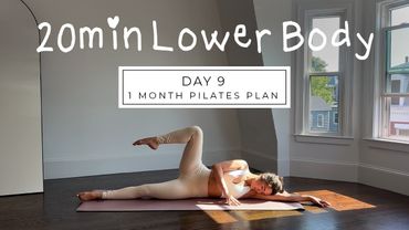 DAY 9 - 1 MONTH PILATES PLAN // 20MIN lean & toned lower body sculpt || madeleineabeid