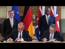 Germany's Merz and UK's Starmer sign 'first of its kind' defence and migration treaty