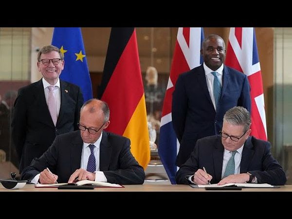 Germany's Merz and UK's Starmer sign 'first of its kind' defence and migration treaty