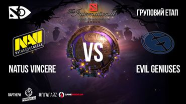 [UA] Natus Vincere vs Evil Geniuses | Груповий етап «The International 2019» | День 1