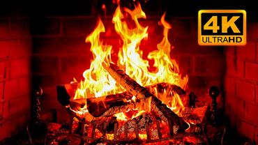 🔥 Cozy Fireplace 4K (12 HOURS). Fireplace with Crackling Fire Sounds. Fireplace Ambience