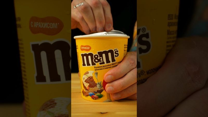 Я Впервые Попробовал и Приготовил мороженое M&m's 🍦 #shorts