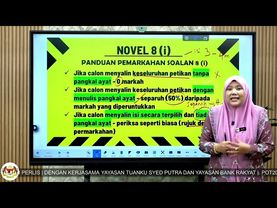 PERLIS ONLINE TUITION (POT2025) : SPM - BAHASA MELAYU (SOALAN 8 : NOVEL)