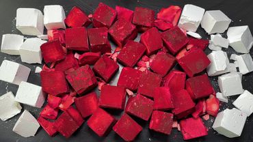 Plain & Dyed Gym Chalk Chunks 🌺 Tutorial + Result #zinniagymchalk