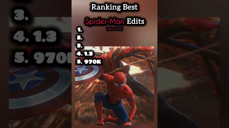 Ranking Best Spider-Man Edits (This Month)