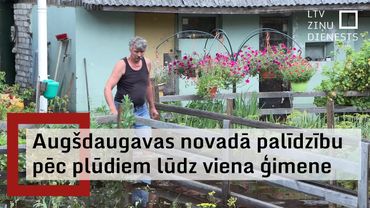 Pēc plūdiem Augšdaugavas novada pašvaldības atbalstu lūgusi viena ģimene