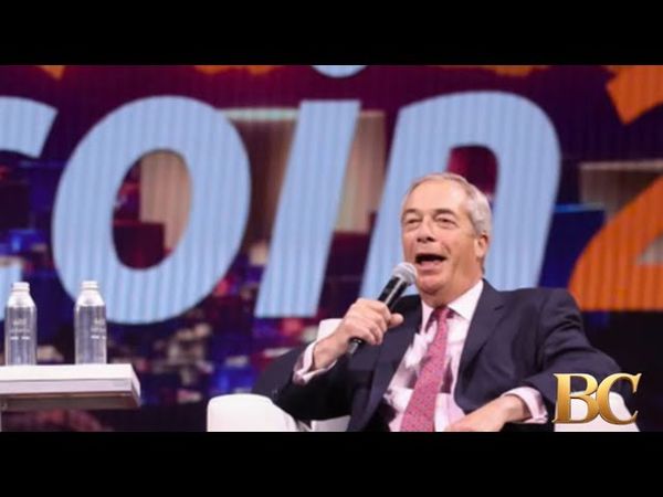 Reform UK to accept donations via bitcoin, Nigel Farage says