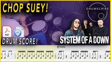 Chop Suey! - System of a Down | DRUM SCORE Sheet Music | #35 DRUMSCRIBE