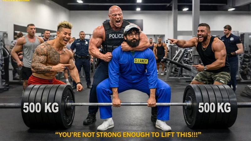 Anatoly shocks the entire gym by using a 32kg mop like it’s nothing 😱💪