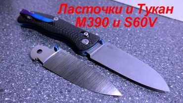 Ласточки и Тукан. M390 и S60V. Маленький отчет.