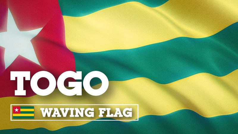 Развевающийся флаг Того / Waving Flag of Togo
