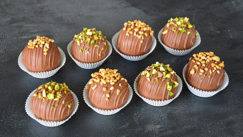 Пирожное КАРТОШКА 🔥 Медовик с вишней и Дубайский шоколад