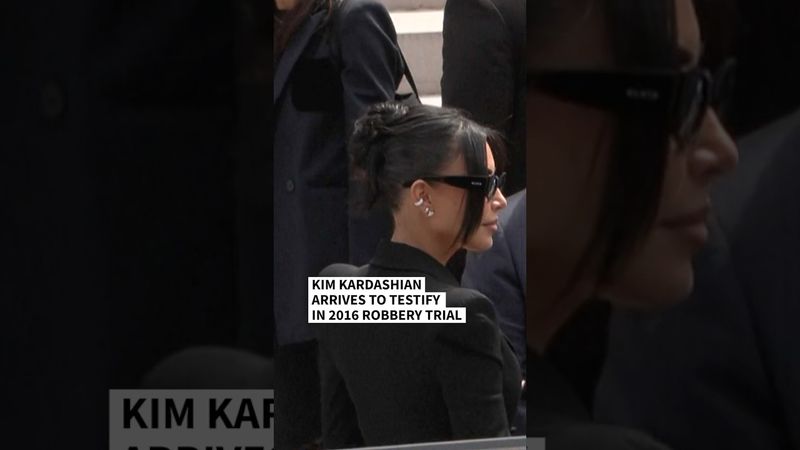 Kim Kardashian arrives at Paris court to give evidence in robbery trial | AFP #shorts