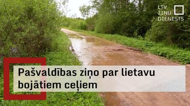 Četras pašvaldības lūdz valsti segt lietavu bojājumus ceļiem