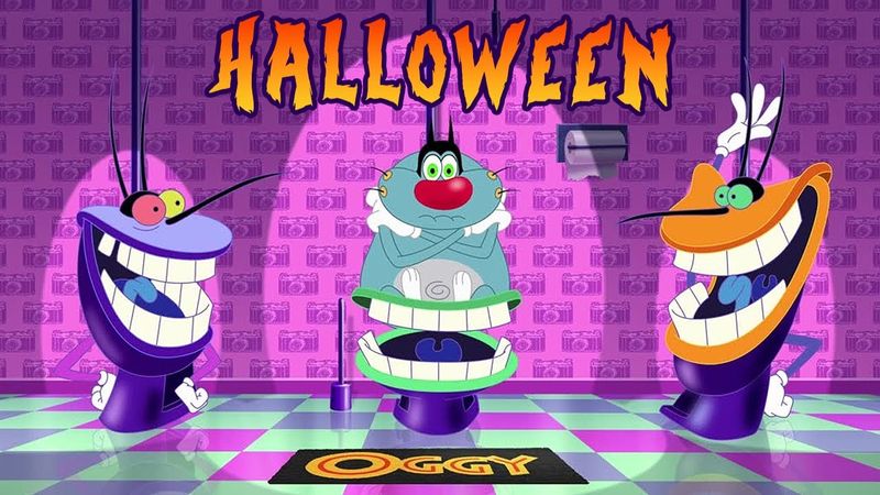 Oggy and the Cockroaches - The Haunted House (Halloween Compilation) New Episodes in HD