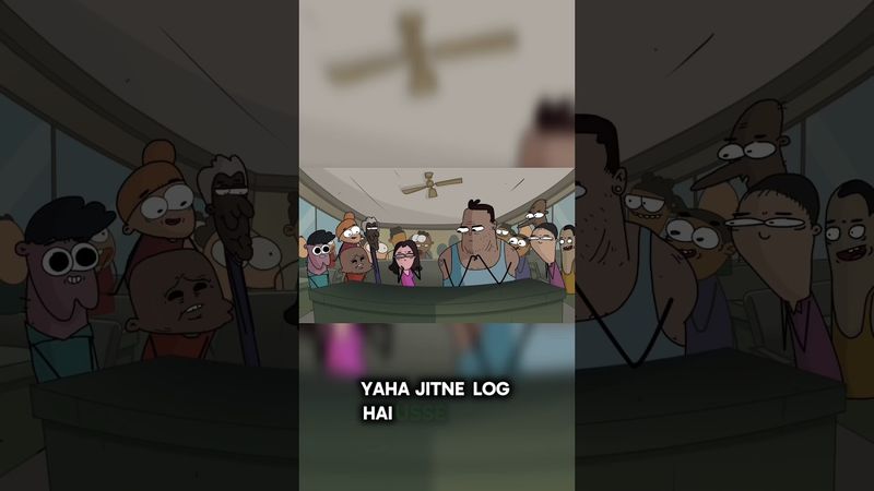 Mere Gaon Ka Mahaul 🥀😎💫 #shorts #animation #attitude