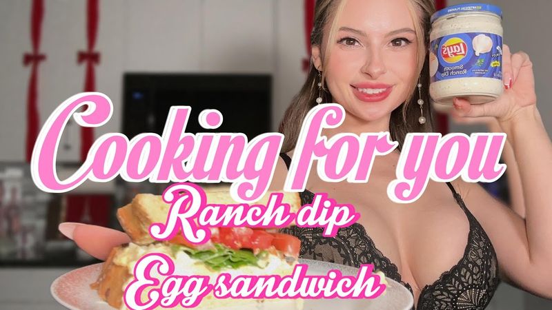 Hungry? I'll make you a Egg Sandwich w Ranch dip/ asmr/ soft spoken/ food/