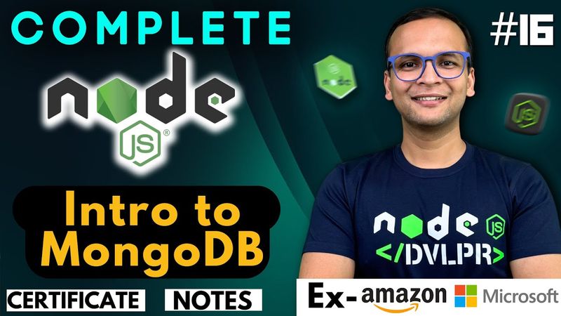 🚀🔥 Lecture 16: Introduction to MongoDB | NodeJS Complete Course ❤️ in Hindi | Notes Certification