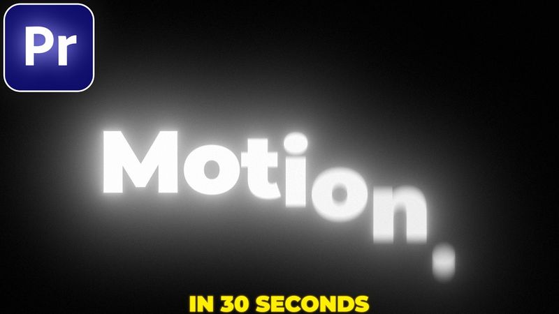 Smooth Text Animation in Premiere Pro in 30 Seconds