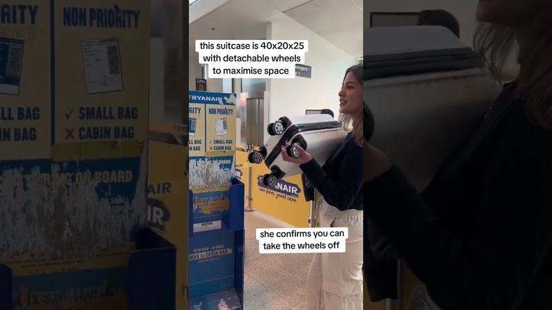 Come me la sono cavata con una tariffa bagaglio di 60 sterline! #ryanair #wowsuitcases