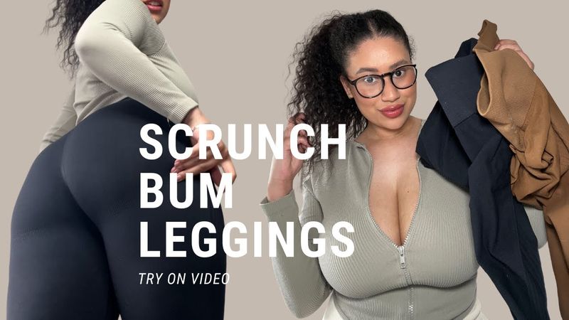 Scrunch Bum Leggings Try On