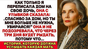 Я переписала дом на дочь — а она в ответ сказала: Теперь ты мне не нужна убирайся! Но через три дня…