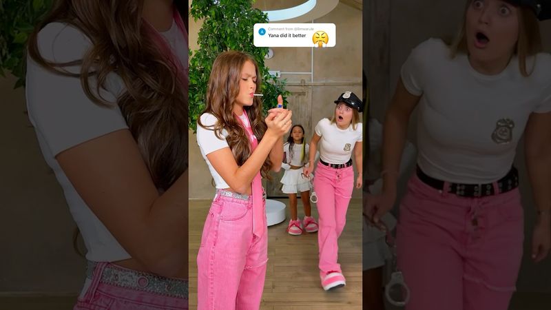 What's in her mouth?😤😰