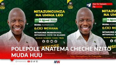 #LIVE: POLEPOLE ANAKIWASHA TENA MUDA HUU