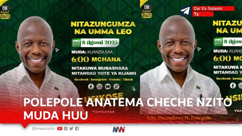 #LIVE: POLEPOLE ANAKIWASHA TENA MUDA HUU