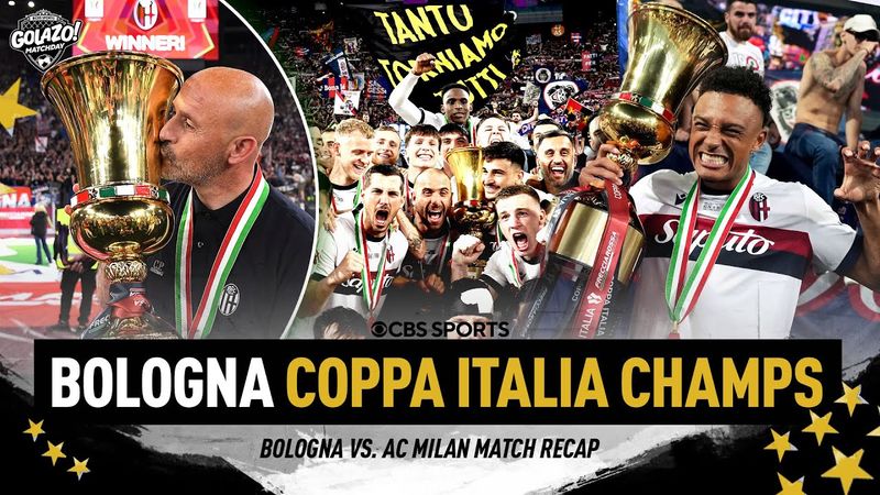 Bolonha VIROU Milan e levantou seu primeiro grande troféu em 51 ANOS | Recapitulação da final da ...