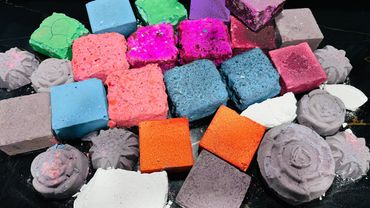 Variety Dusty Dyed Chalk ASMR Crush | Oddly Satisfying ASMR