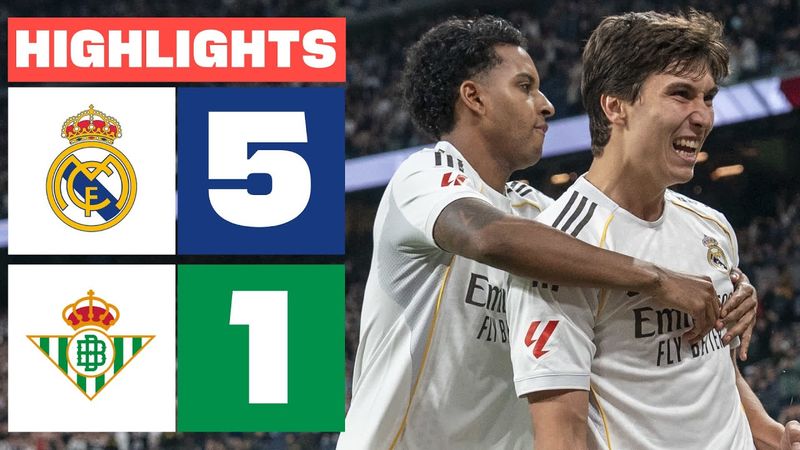 REAL MADRID 5 - 1 REAL BETIS | HIGHLIGHTS LALIGA EA SPORTS