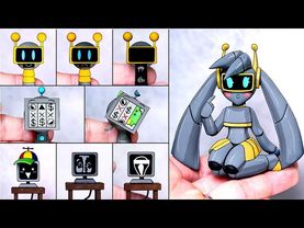 Making SPRUNKI All Funbot & Mr. Fun Computer & Casi Sculptures Timelapse