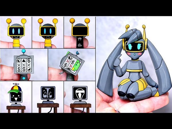 Making SPRUNKI All Funbot & Mr. Fun Computer & Casi Sculptures Timelapse