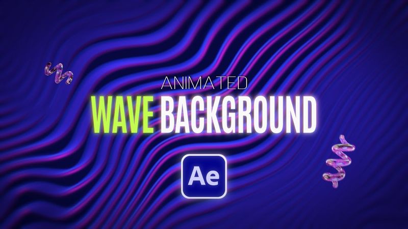 Как Создать Крутой Анимированный Фон из Одной Линии в After Effects!