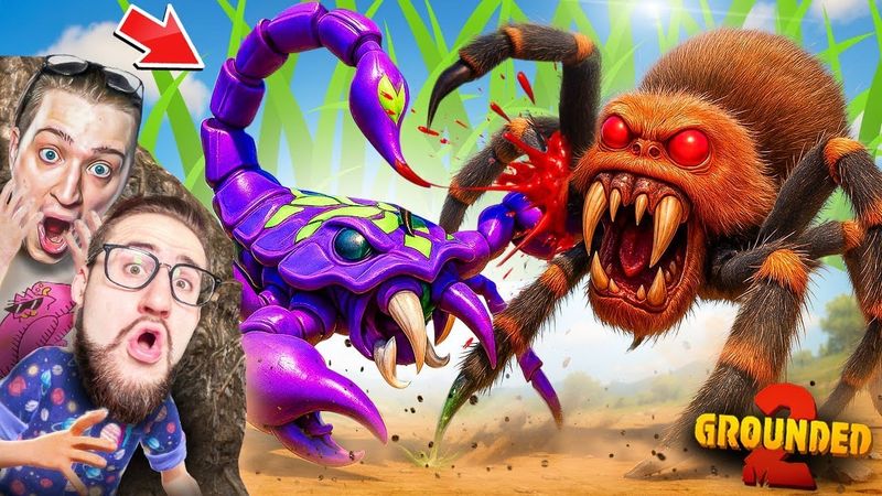 ТАРАНТУЛ vs СКОРПИОН! 1% ШАНС УВИДЕТЬ ТАКОЕ! ЭТО САМЫЙ ОПАСНЫХ ПОХОД В МИРЕ НАСЕКОМЫХ В GROUNDED 2
