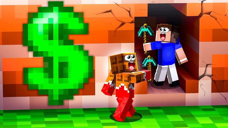 МЫ УМЕНЬШИЛИСЬ, ЧТОБЫ ОГРАБИТЬ БАНК В МАЙНКРАФТ!