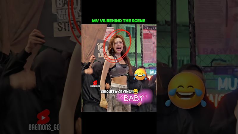 Chiquita Crying While Her Scene Line.😂 #babymonster #chiquita #ahyeon #fypviralシ #shorts