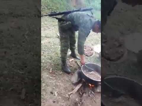 Hora del bofe con Soldados del Ejército mexicano