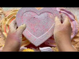 Loving Airy Texture; Soft Silky Reformed Gym chalk Big Shaped Heart and Dlowers