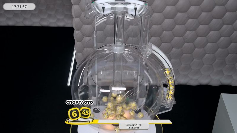 Столото представляет | Лотерея «Спортлото «6 из 45». Тираж №14421  от 15.05.2025 г.