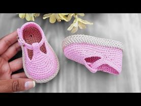 Sapatinho Ana de Crochê para bebê passo a passo - Modelo Boneca/10 cm/3 a 6 meses#sapatinhoparabebe