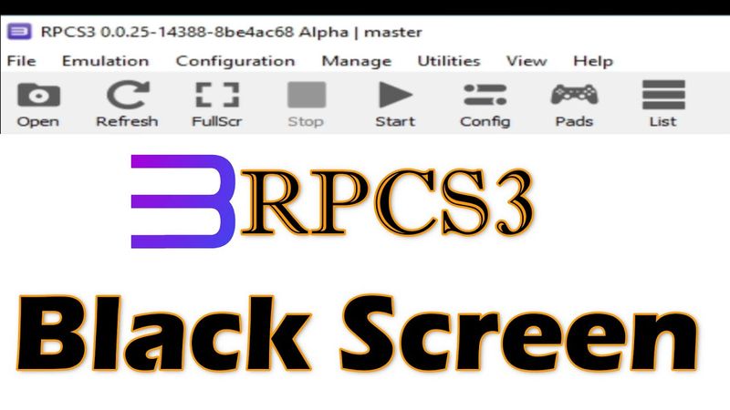 How to Fix black screen in Rpcs3