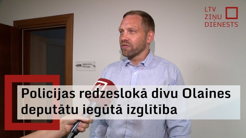 Policijas redzeslokā par izglītību sniegto ziņu dēļ nonācis Olaines domes deputāts A. Lukaševics