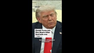 Trump says he's 'very disappointed' in Elon Musk