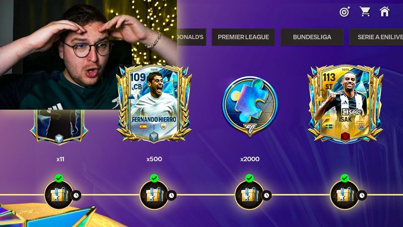 UTOTS БЕЗ ДОНАТА ... ИЗИ 109 OVR в ОТКРЫТИИ ПАКОВ в FC MOBILE 25: Pack Opening TOTS