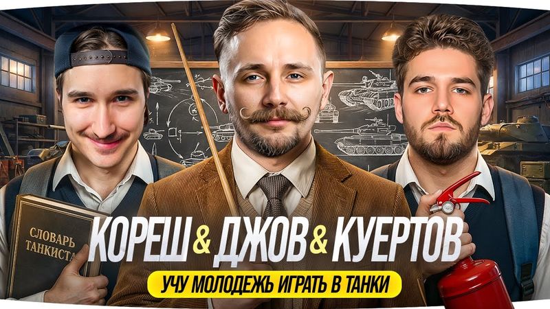 ЗАВОЗИМ КОНТЕНТ! ● СТРИМ С КОРЕШЕМ И ВЛАДОМ КУЕРТОВЫМ ● Учу пацанов играть в Танки ;)