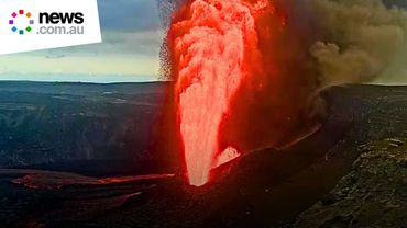 Kilauea erupts with spectacular lava fountain, alarming residents