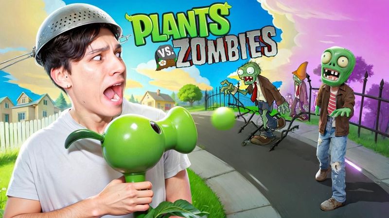 СРАЖАЮСЬ С ЗОМБИ ИСПОЛЬЗУЯ РАСТЕНИЯ 24 ЧАСА ЧЕЛЛЕНДЖ! РАСТЕНИЯ ПРОТИВ ЗОМБИ ГИБРИД МОД!