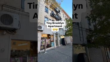 Tiniest Brooklyn apartment 🤯😂 #nyc #tiny #shorts